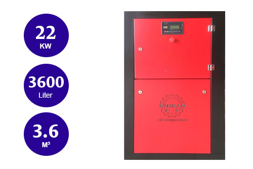 کمپرسور باد اسکرو 22 کیلووات 3600 لیتری 3/6 مترمکعب