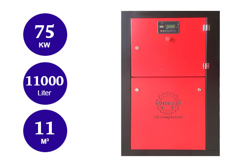 کمپرسور باد اسکرو 75 کیلووات 11000 لیتری 11 مترمکعب