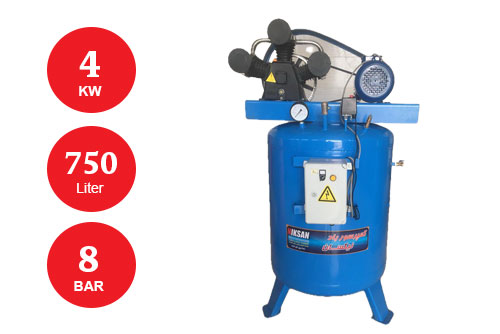 کمپرسور باد پیستونی 4 کیلووات 750 لیتری